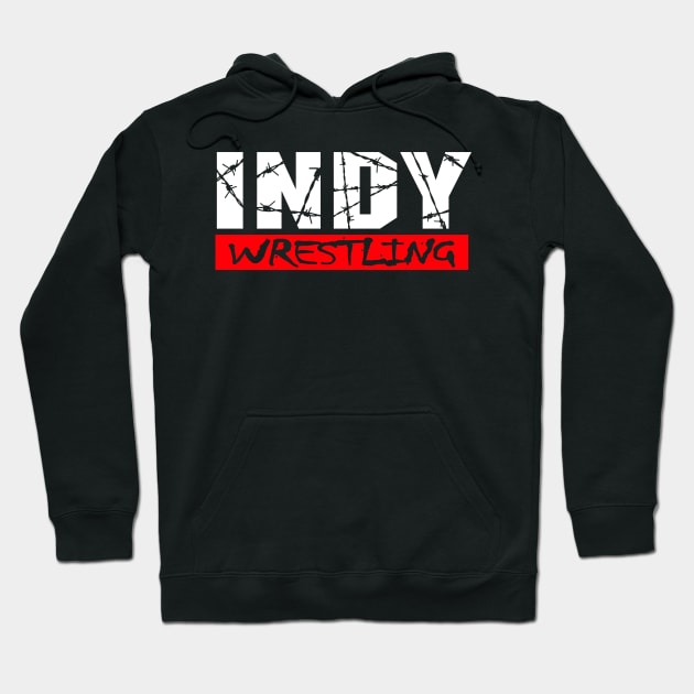 Extreme Indy Wrestling (dark shirts) Hoodie by Indy Handshake